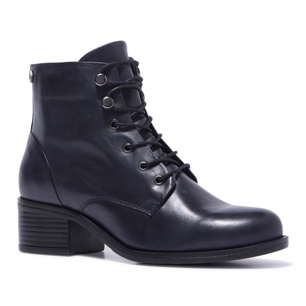 Carl Scarpa Ocean Navy Leather Ankle Boots Jarrolds Norwich